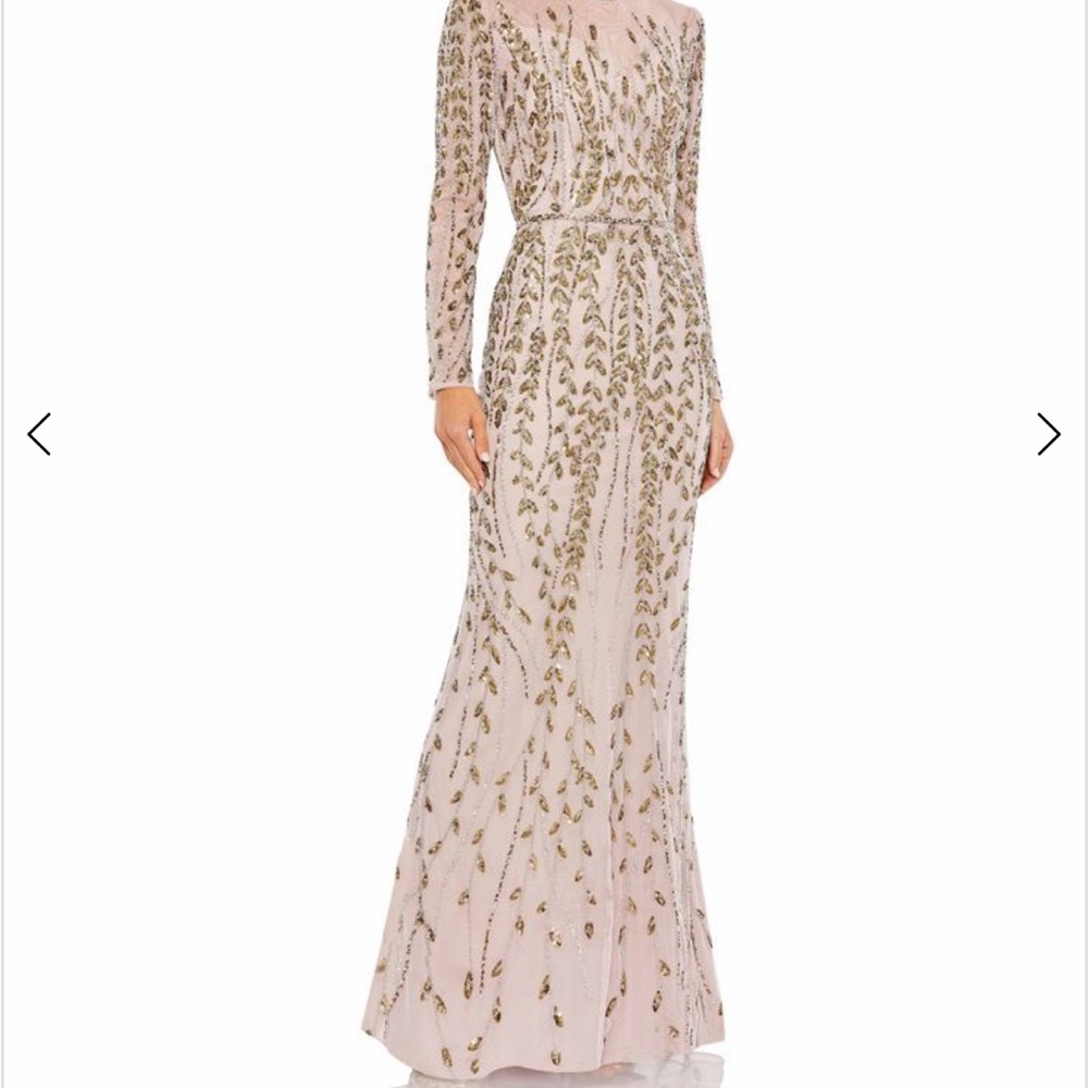 Beaded evening gown